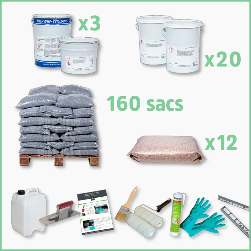 kit moquette de pierre 250m2 1 Pack Premium 250m2